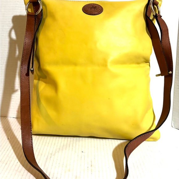 Rossi Caruso Yellow and Brown Crossbody Bag